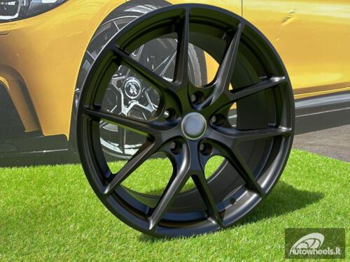 Ratlankis R17x7.5  5X120  ET  34  72.6  B5796  Black Half Matt (BLHM)  For BMW  (R)