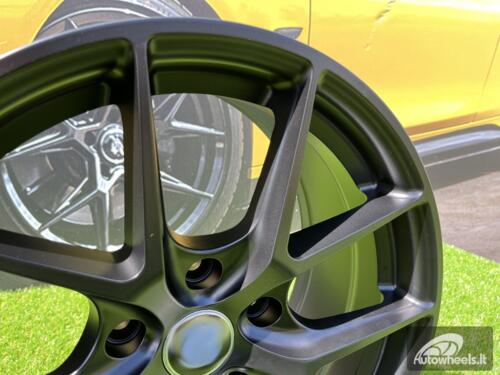 Ratlankis R17x7.5  5X120  ET  34  72.6  B5796  Black Half Matt (BLHM)  For BMW  (R)