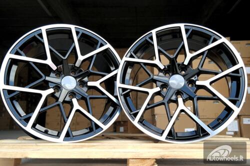 Ratlankis R19x9.5  5X112  ET  37  66.6  B1383  Black Polished+Powder Coating (MBPC)  For BMW  (P)  ()