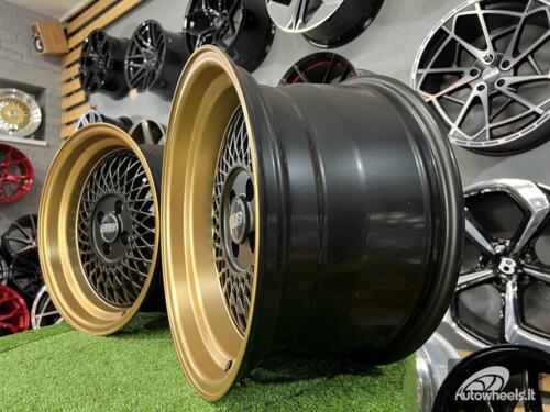 Ratlankis BBS ST1 style R16x8 4X100 ET 25 73.1 XF098 Black Mattwith bronze lip