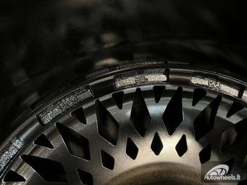 Ratlankis BBS ST1 style R16x8 4X100 ET 25 73.1 XF098 Black Mattwith bronze lip