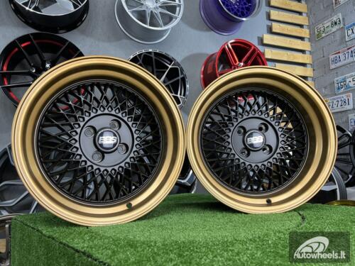 Ratlankis BBS ST1 style R16x8 4X100 ET 25 73.1 XF098 Black Mattwith bronze lip