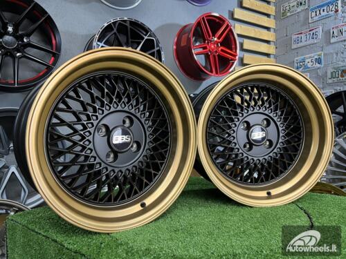 Ratlankis BBS ST1 style R16x8 4X100 ET 25 73.1 XF098 Black Mattwith bronze lip