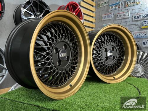 Ratlankis BBS ST1 style R16x8 4X100 ET 25 73.1 XF098 Black Mattwith bronze lip