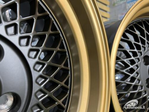 Ratlankis BBS ST1 style R16x8 4X100 ET 25 73.1 XF098 Black Mattwith bronze lip