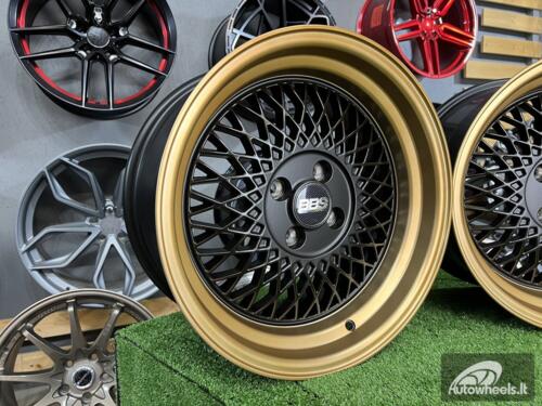 Ratlankis BBS ST1 style R16x8 4X100 ET 25 73.1 XF098 Black Mattwith bronze lip
