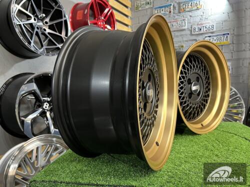 Ratlankis BBS ST1 style R16x8 4X100 ET 25 73.1 XF098 Black Mattwith bronze lip