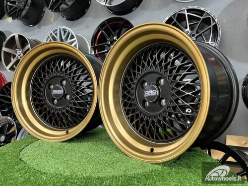 Ratlankis BBS ST1 style R16x8 4X100 ET 25 73.1 XF098 Black Mattwith bronze lip