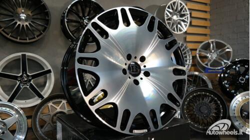 Ratlankis BRABUS HYBRID FORGED R22x10.5 5X112 ET 38 66.6 Black with diamond cut