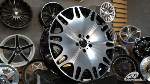 Ratlankis BRABUS HYBRID FORGED R22x10.5 5X112 ET 38 66.6 Black with diamond cut