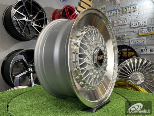 Ratlankis BBS RS Slanti style 16x7 ET15 4x100/4x108 65.1 Silver with diamond cut lip