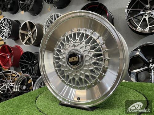 Ratlankis BBS RS Slanti style 16x7 ET15 4x100/4x108 65.1 Silver with diamond cut lip