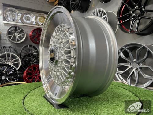 Ratlankis BBS RS Slanti style 16x7 ET15 4x100/4x108 65.1 Silver with diamond cut lip