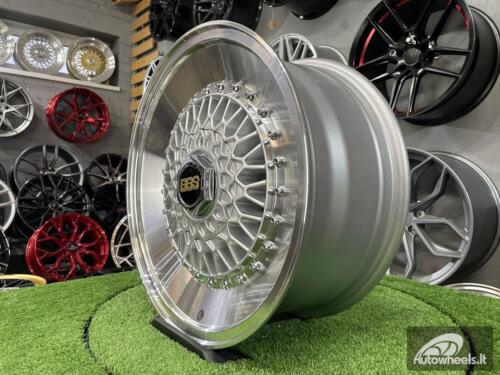 Ratlankis BBS RS Slanti style 16x7 ET15 4x100/4x108 65.1 Silver with diamond cut lip