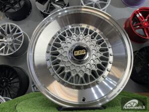 Ratlankis BBS RS Slanti style 16x7 ET15 4x100/4x108 65.1 Silver with diamond cut lip