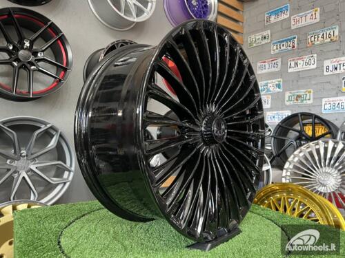 Ratlankis S/E Class Maybach style R20x8.5 5X112 ET 43 66.6 Gloss black