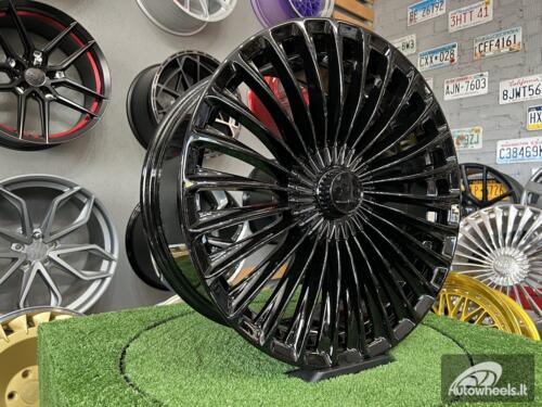 Ratlankis S/E Class Maybach style R20x8.5 5X112 ET 43 66.6 Gloss black