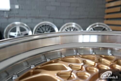 Ratlankis BBS RS style 18x8 5x112/5x120 ET20 74.1 Gold with diamond cut lip