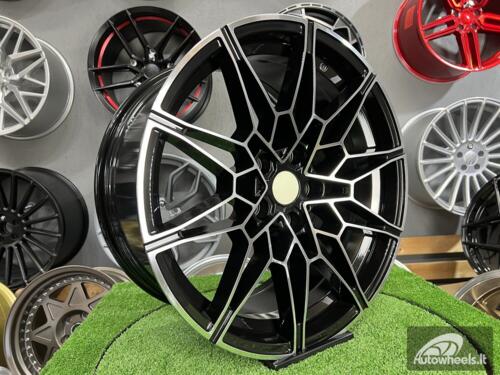 Ratlankis R19x9  5X120  ET  40  72.6  B1674  Black Polished (MB)  For BMW  (Z4)  (Rear+Front)