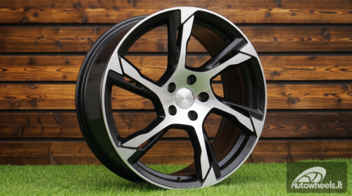 Ratlankis R20x8.5  5X108  ET  42.5  63.4  B1175  Black Polished (MB)  For VOLVO  (Z1)
