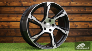 Ratlankis R20x8.5  5X108  ET  42.5  63.4  B1175  Black Polished (MB)  For VOLVO  (Z1)