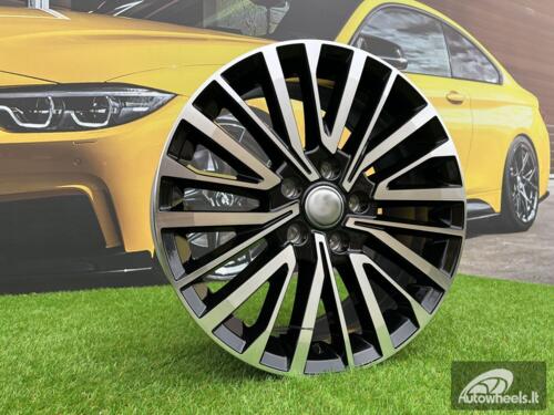 Ratlankis R20x8  5X120  ET  45  65.1  B1515  (B1515/VW411)  Black Polished (MB)  For VW  (Z4+Z6)  ((max 1000kg))