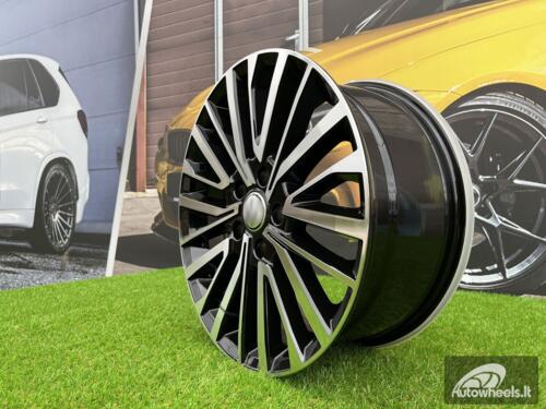 Ratlankis R20x8  5X120  ET  45  65.1  B1515  (B1515/VW411)  Black Polished (MB)  For VW  (Z4+Z6)  ((max 1000kg))