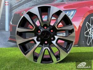 Ratlankis R19x7.5  6X139.7  ET  25  106.1  B1743  Black Polished (MB)  For 4X4  (Z1+Z4+Z2)  (For TOYOTA)