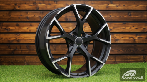 Ratlankis R17x7.5  5X112  ET  42  66.5  3S5997  Black Polished Half Matt (MBHM)  For AUD  (P2)  (HYBRID FORGED)