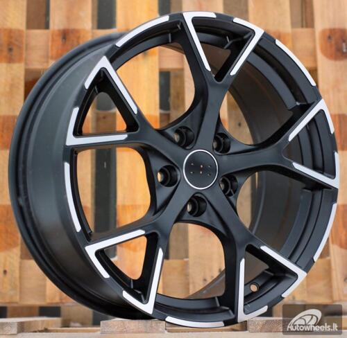 Ratlankis R17x7.5  5X112  ET  42  66.5  3S5997  Black Polished Half Matt (MBHM)  For AUD  (P2)  (HYBRID FORGED)