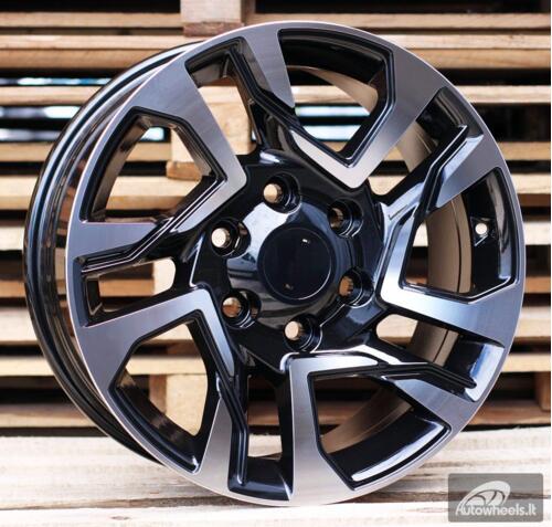 Ratlankis R17x7.5  6X139.7  ET  25  106.1  B1704  Black Polished (MB)  For 4X4  (Z1+Z3)  (New TOYOTA)