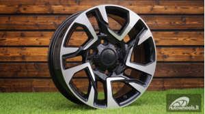 Ratlankis R17x7.5  6X139.7  ET  25  106.1  B1704  Black Polished (MB)  For 4X4  (Z1+Z3)  (New TOYOTA)