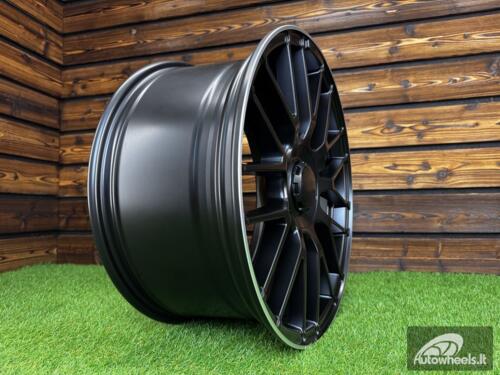 Ratlankis R19x7.5  5X112  ET  40  66.6  B1268  Black Half Matt+Polished Lip (BLHMPL)  For MER  (Z2)  (Rear+Front)