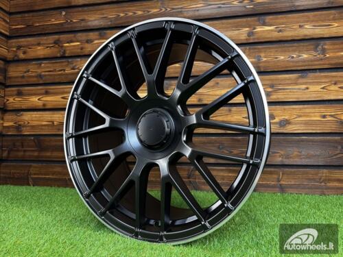 Ratlankis R19x7.5  5X112  ET  40  66.6  B1268  Black Half Matt+Polished Lip (BLHMPL)  For MER  (Z2)  (Rear+Front)