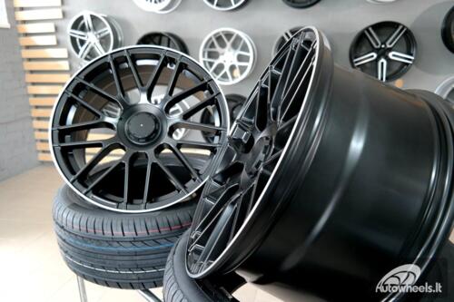 Ratlankis R19x7.5  5X112  ET  40  66.6  B1268  Black Half Matt+Polished Lip (BLHMPL)  For MER  (Z3)  (Rear+Front)