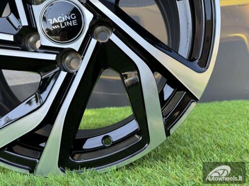 Ratlankis R15x6  4X100  ET  40  60.1  B5762  Black Polished (MB)  For RENAU  (R+D1+K2)