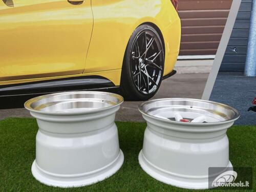 Ratlankis Watanabe Rota style 15X9J 4X100/4X114.3 ET0 73.1 White with Diamond cut lip ( Mazda MX RX, VW, BMW E30, Honda, JDM cars )