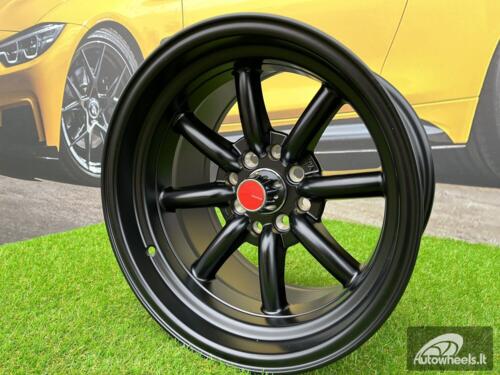 Ratlankis Watanabe Rota style 15X9J 4X100/4X114.3 ET0 73.1 Matt black ( Mazda MX RX, VW, BMW E30, Honda, JDM cars )