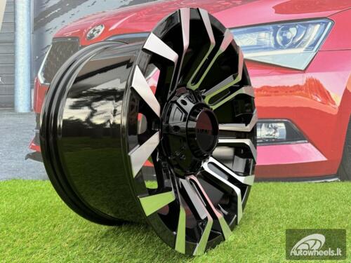 Ratlankis R17x9  6X139.7  ET  M12  110.1  B1799  Black Polished (MB)  For 4X4  (Z1)