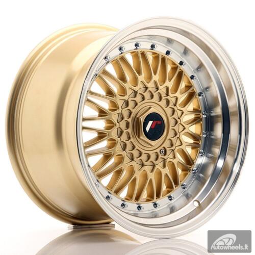 JR Wheels JR9 17x10 ET20 BLANK Gold w/Machined Lip