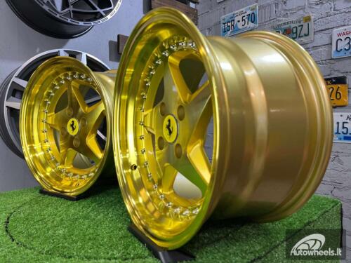 Ratlankis Akron Ferrari 348TS Style 15X8.25J 4X100 ET25 73.1 Candy gold ( BMW E30, VW Golf/Jetta, AUDI 80/90/Coupe, Mazda MX3/MX5, Honda Civic, JDM cars )