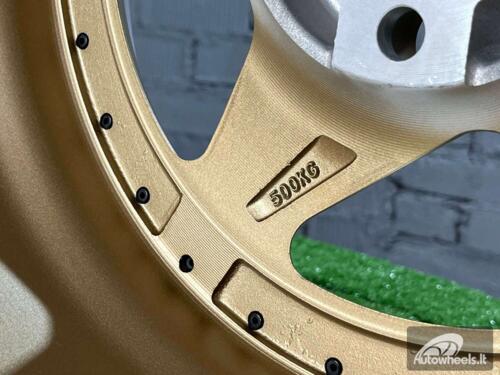 Ratlankis Akron Ferrari 348TS Style 15X8.25J 4X100 ET25 73.1 Matt bronze with Diamond cut lip ( BMW E30, VW Golf/Jetta, AUDI 80/90/Coupe, Mazda MX3/MX5, Honda Civic, JDM cars )