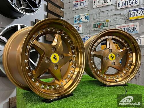 Ratlankis Akron Ferrari 348TS Style 15X8.25J 4X100 ET25 73.1 Gloss bronze ( BMW E30, VW Golf/Jetta, AUDI 80/90/Coupe, Mazda MX3/MX5, Honda Civic, JDM cars )