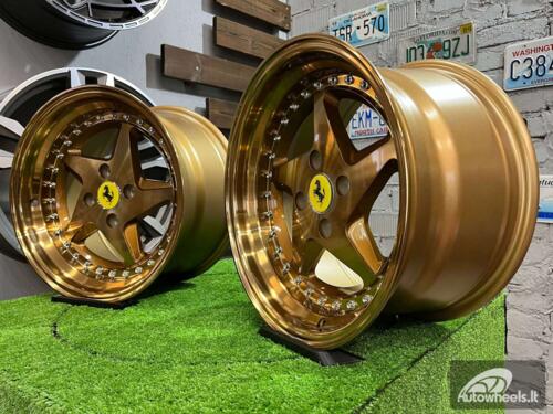 Ratlankis Akron Ferrari 348TS Style 15X8.25J 4X100 ET25 73.1 Gloss bronze ( BMW E30, VW Golf/Jetta, AUDI 80/90/Coupe, Mazda MX3/MX5, Honda Civic, JDM cars )