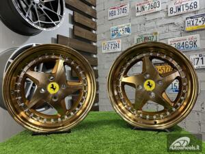 Ratlankis Akron Ferrari 348TS Style 15X8.25J 4X100 ET25 73.1 Gloss bronze ( BMW E30, VW Golf/Jetta, AUDI 80/90/Coupe, Mazda MX3/MX5, Honda Civic, JDM cars )