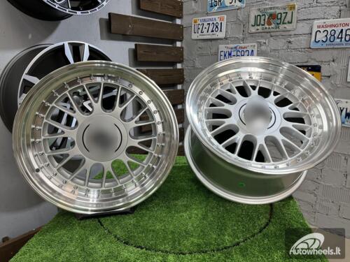 Ratlankis Laredo BBS LM style 17X8.5J 5X112/5X120 ET20 73.1 Silver with Diamond cut lip ( Audi A4/A6, VW Golf/Jetta, Mercedes E/S/SL/CL, BMW 3-5-6-8 E46/E90/E39/E60 )    