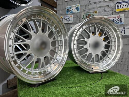 Ratlankis Laredo BBS LM style 17X8.5J 5X112/5X120 ET20 73.1 Silver with Diamond cut lip ( Audi A4/A6, VW Golf/Jetta, Mercedes E/S/SL/CL, BMW 3-5-6-8 E46/E90/E39/E60 )    