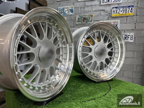 Ratlankis Laredo BBS LM style 17X8.5J 5X112/5X120 ET20 73.1 Silver with Diamond cut lip ( Audi A4/A6, VW Golf/Jetta, Mercedes E/S/SL/CL, BMW 3-5-6-8 E46/E90/E39/E60 )    