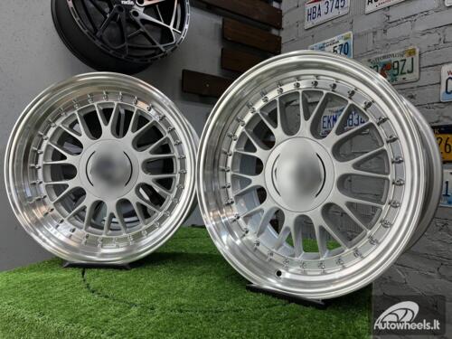 Ratlankis Laredo BBS LM style 17X8.5J 5X112/5X120 ET20 73.1 Silver with Diamond cut lip ( Audi A4/A6, VW Golf/Jetta, Mercedes E/S/SL/CL, BMW 3-5-6-8 E46/E90/E39/E60 )    