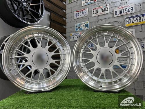 Ratlankis Laredo BBS LM style 17X8.5J 5X112/5X120 ET20 73.1 Silver with Diamond cut lip ( Audi A4/A6, VW Golf/Jetta, Mercedes E/S/SL/CL, BMW 3-5-6-8 E46/E90/E39/E60 )    